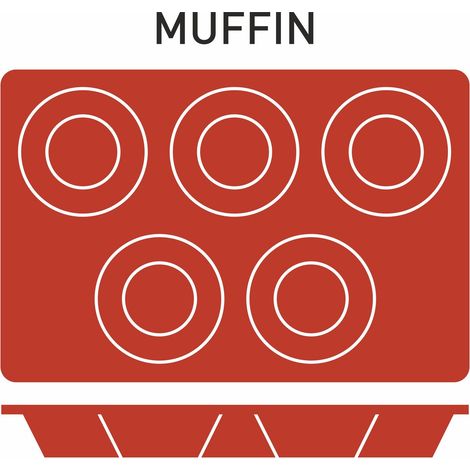 Moule Silicone 5 Muffins Ø 80 mm - Pujadas