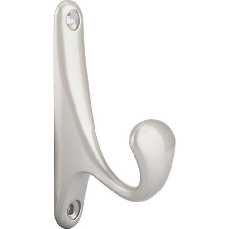 Patère - Matt Nickel - Metall - 85 x 45 x 21 mm - Badezimmer - Moderne Aufbewahrung