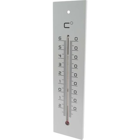 Stil Thermomètre en bois gris 30 cm intérieur