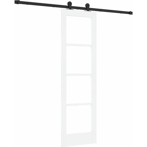 Maison Exclusive - Schiebetür ORKDAL Weiß und Schwarz 61 x 198,5