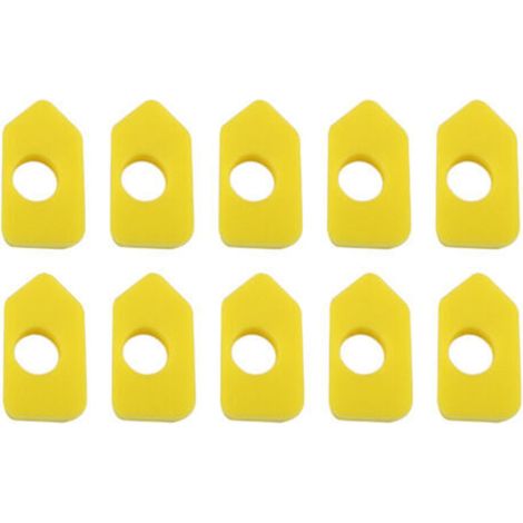 Lot de 10 Filtres à Air en Éponge Jaune pour Entretien Ménager- (1/5)