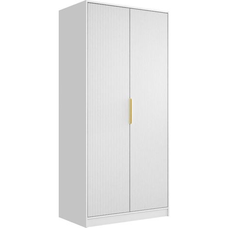 Armario Comfivo Papilio II, Blanco, 216x102x60cm, Puertas de armario: Con bisagras, Número de estantes: 0