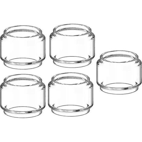 Lot de 5 ampoules de rechange en verre Pyrex pour réservoir GeekVape Zeus Sub Ohm / Zeus X RTA 4,5 ml (transparentes)
