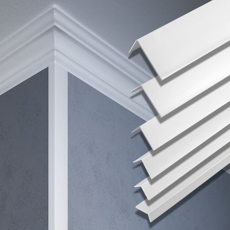 2 metri Striscia angolare PVC Plastica Effettore Profilo F: 20x10mm - F20