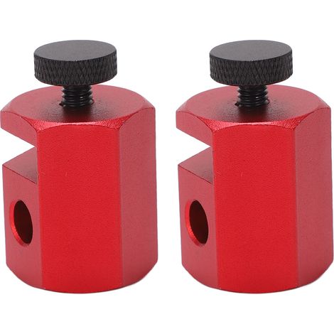 Stück Treppenwinkelanschläge aus rot eloxierter Aluminiumlegierung für die Holzbearbeitung (1/5)
