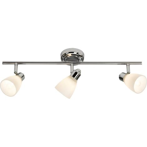 BRILLIANT lampe Kensington spot tube 3 lumières chrome / blanc 3x QT14, G9, 28W, adapté aux lampes à culot à broche (non incluses) Échelle A ++ à E Classe de protection IP: 44 - étanche aux (1/3)
