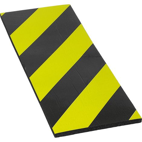 Protector Plano Autoadhesivo Negro - Amarillo 400 mm x 150 mm x 10 mm