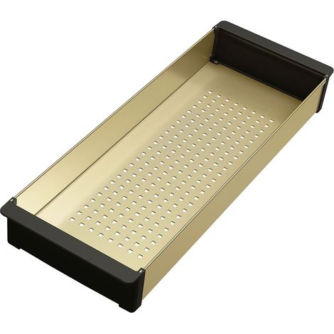 Franke Mythos Masterpiece BXM Zubehör Abtropfbecken mit synthetischem Rand, Edelstahl PVD Gold