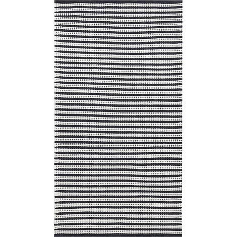 Teppich SOFULU Marineblau 80 x 150 cm Baumwolle