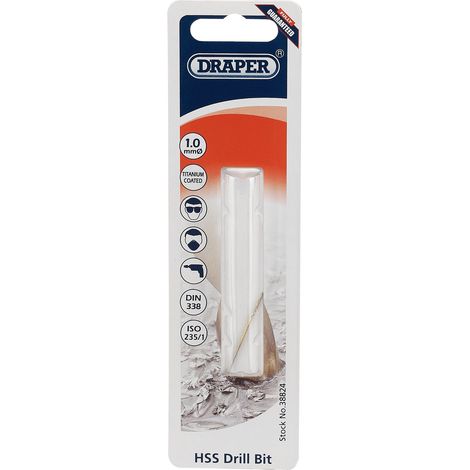 Draper 1.0mm HSS Titanium Drill Bit (38824) (1/5)