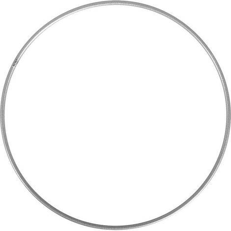 ANNEAU EN MÉTAL ARGENT 15 CM Gris, Argent