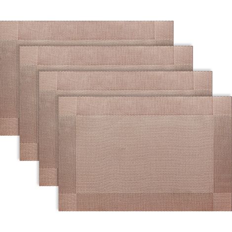 Placemat - Pvc Polyester - 45 X 30 Cm - Résistant À La Chaleur - Pour Table De Cuisine Et Plan De Travail - Lot De 1 (1/5)