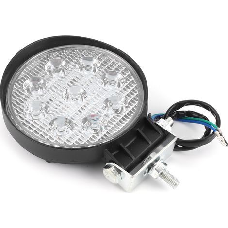 9-flammige LED-Arbeitsleuchte, 27 W, 6000 K, 2700 lm, superhelle, wasserdichte IP67-Frontleuchte für ATV, UTV und LKW (1/5)