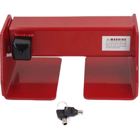 Serrure de porte de conteneur, semi-remorque antivol robuste avec 2 clés pour remorques et camions (1/5)