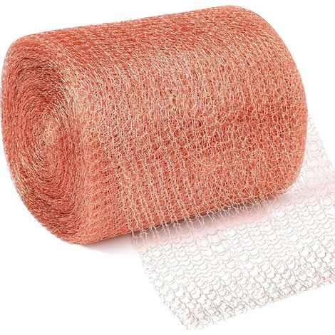 Filet Cuivre Anti Limace et Escargots 12,7cm x 6m Double Grillage Anti Rongeur Barriere Protection Jardin Poulailler Cuivre Copper Mesh Piege Anti Limace Escargot Souris Rat Oiseaux (1/5)