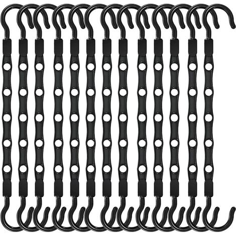 13 cintres Black Magic, crochets résistants pour armoire et chambre, organisation de la maison (1/5)