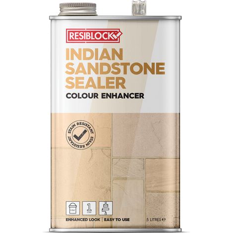 Everbuild RBINDENH5 Resiblock Indian Sandstone Sealer Colour Enhancer 5 litre EVBRBINDENH5