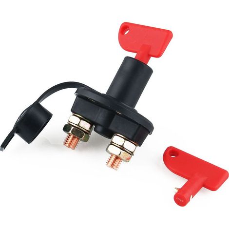 Sollbry Universal-Batterietrennschalter, Hauptbatterietrennschalter, Stromabschalter, geeignet für Autos, Fahrzeuge, Boote (1/5)