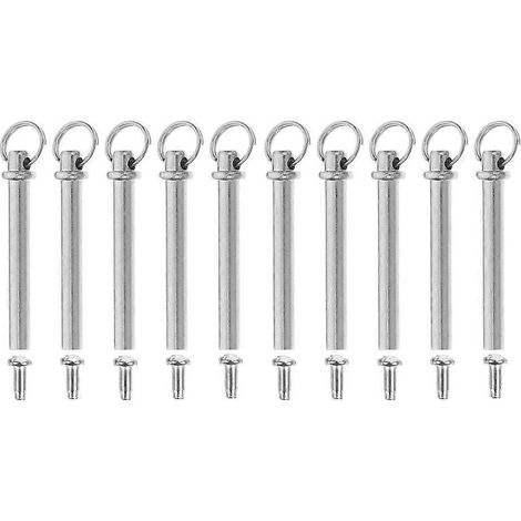 10 Set Folding Fan Rivet Nail and Nut Repair Kit Handheld Shaft Replacement Fastener for DIY Bamboo Paper Dried Flower Fan Accessories Silver (1/5)