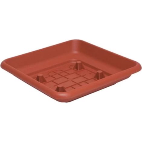 SOTTOVASO QUADRO LAURUS 25CM TERRACOTTA- 6,0 pz (1/2)
