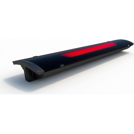 Heatscope Pure Heizstrahler 3000 W Carbonstrahler IP65 Schwarz 104x16,6x8,7 cm (1/5)