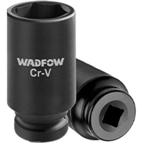 Juego de 10 vasos largos de impacto WADFOW Cr-V, 10-24 mm, tratamiento térmico, diseño profundo