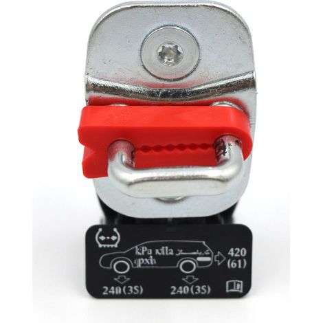 Protège-verrou de porte de voiture épais et universel, couleur rouge (1/5)
