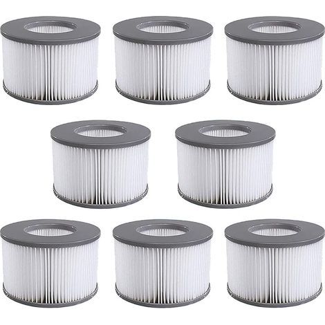 Filtre Spa Lite pour mspa,Filtre pour mspa Lite, pour MSPA Whirlpoal Filter - Cartouches filtrantes pour sous - Bateaux et Spa Chauds - Modèle à partir de 2020 (8 pièces.) (1/5)