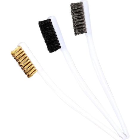 3 Pcs Brosse pour Nettoyage de Soudure Mini Pinceau à Gratter en Acier Inoxydable pour Enlèvement de Rouille et Taches sur Machines (1/5)