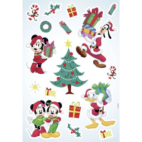 Stickers Muraux Mickey Mouse -Mickey Christmas Presents- Cadeaux de Noël Disney (1/2)