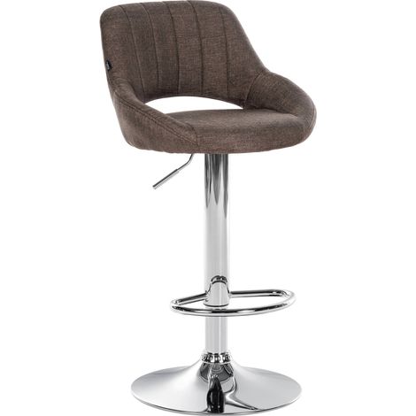 Sgabello Milet Tessuto marrone cromo (1/5)