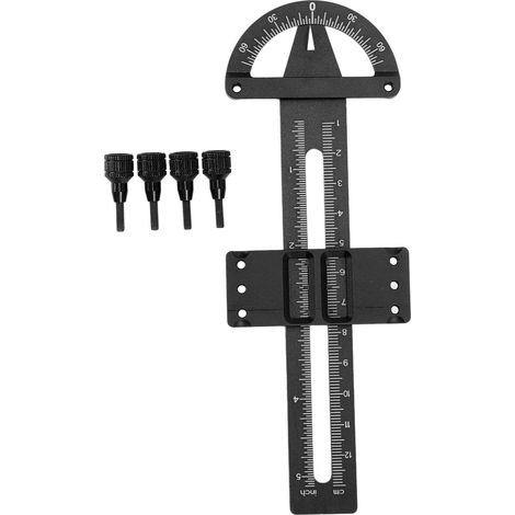 Outil de Mesure pour Amortisseurs RC en Alliage d'Aluminium - Réglable, Robuste et Durable pour Voitures RC - Noir