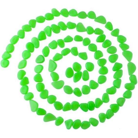 Northix Iso Trade Pierres décoratives lumineuses vertes 100 pcs (1/5)