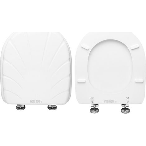 Copriwater Duna Conchiglia Falerii legno rivestito in resina poliestere bianco (1/4)