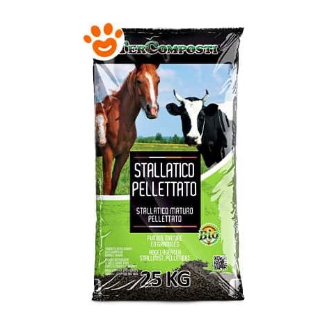 Tercomposti Triplo Concime Stalltico Maturo Pelletato - Sacco 25 Kg -