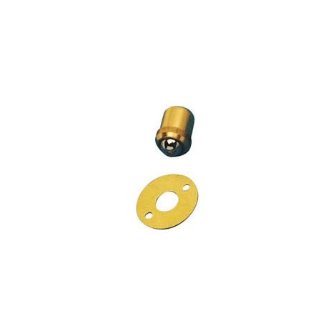 Itar – Loqueteau pour meuble en laiton brut – Encastrement 7,9 mm – Diamètre 9 mm – Installation facile et durable