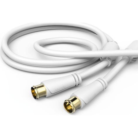 Hama SAT-Anschlusskabel 1,5m F-Stecker vergoldet 100 dB