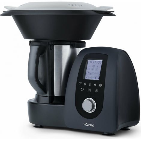 Robot cuiseur multifonction 2L – 30 fonctions – Moteur 700W – Écran LCD – Cuisson à 120°C – Accessoires inclus – Hkoenig