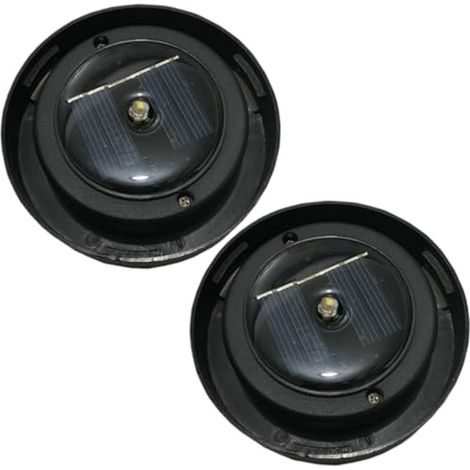 2 Pack de remplacement de lumière solaire, 3.2 Pièces de lumière solaire de remplacement étanche, Remplacement à LED blanc chaud Panneau solaire pour les lumières extérieures, décor de bricolage. (1/4)