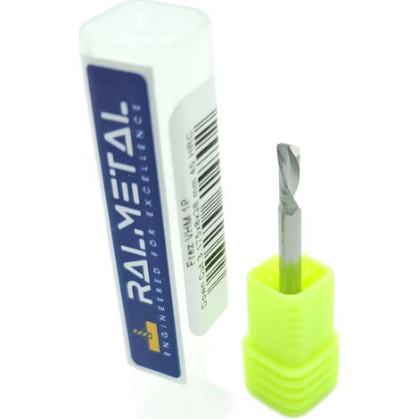 Fresa VHM 1P de corte descendente 3,175 x 8 x 38 mm 45 HRC (1/3)