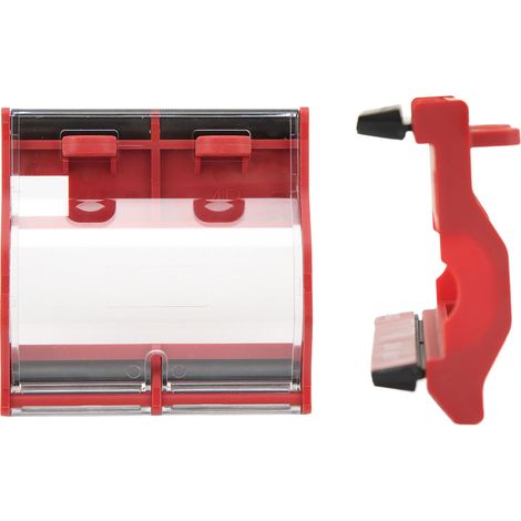 Couvercle de protection transparent pour disjoncteur 4P, protection professionnelle et isolante.