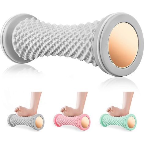 Plantarfasziitis-Massagegerät, beupro Fußmassagerolle, Verbessertes Fußmassagegerät zur Linderung von Plantarfasziitis und zur Entspannung verspannter Muskeln (Grau) (1/5)