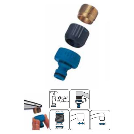 UNIFLEX 620702  PRESA RUBINETTO IN OTTONE