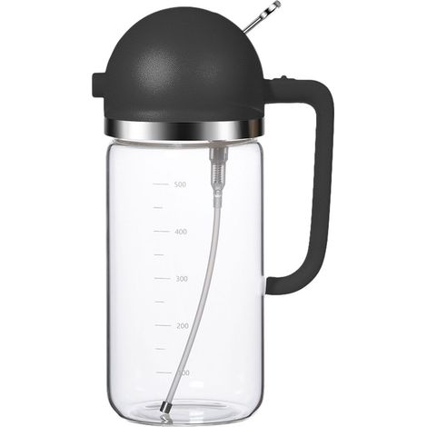 Distributeur d'huile d'olive - Distributeur et vaporisateur d'huile 2 en 1 - Bouteille d'huile avec vaporisateur pour la cuisine (1/5)