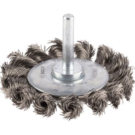 Bosch Brushing PRO Stainless Steel heavy Wire Wheel Straight Shank 70 x 0.35mm (1/5)