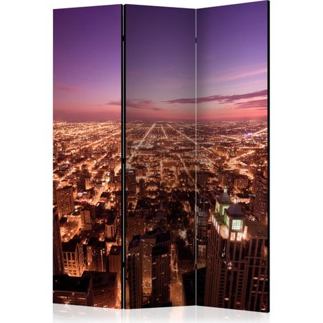 Paravent 3 Volets "Chicago Panorama" 135x172cm (1/2)