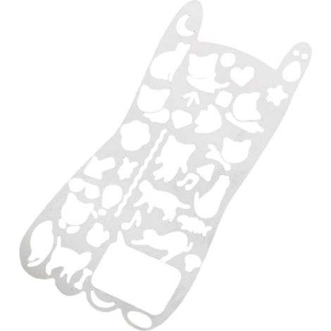 Gabarit de dessin chat en acier inoxydable Amosfun, imperméable (1/5)