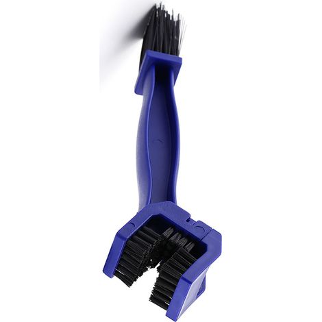 Nettoyeur chaîne moto brosse nettoyage frein bleu outil dégraissant saleté vélo motocyclette (1/5)
