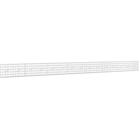 Gabione mit 5 mm Draht und 10x10 cm Maschen 750x10x50 cm vidaXL (1/5)