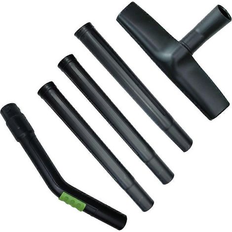 Kit de nettoyage rapide Festool 577257 RS-ST D 27/36-Plus pour aspirateur CTs : brosse de solmanche coudé et rallonge (noir). (1/5)